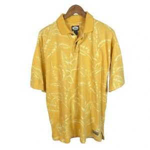 PO191 Men’s Tommy Bahama Casual Beach Hawaiian Palm Leaf Polo Shirt M